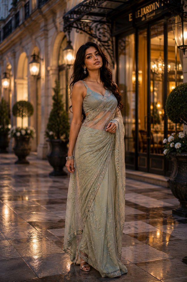 Luxury European Street Fashion Portrait | Full Body Editorial AI Prompt