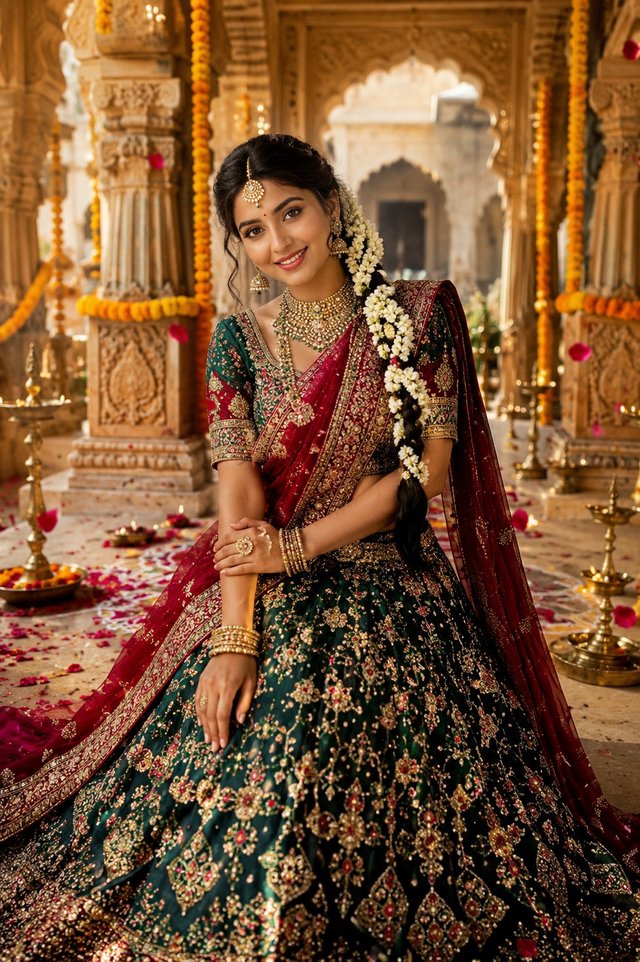 Elegant Indian Traditional Portrait – Ultra Realistic Cultural Photography Prompt — indian-traditional AI prompt