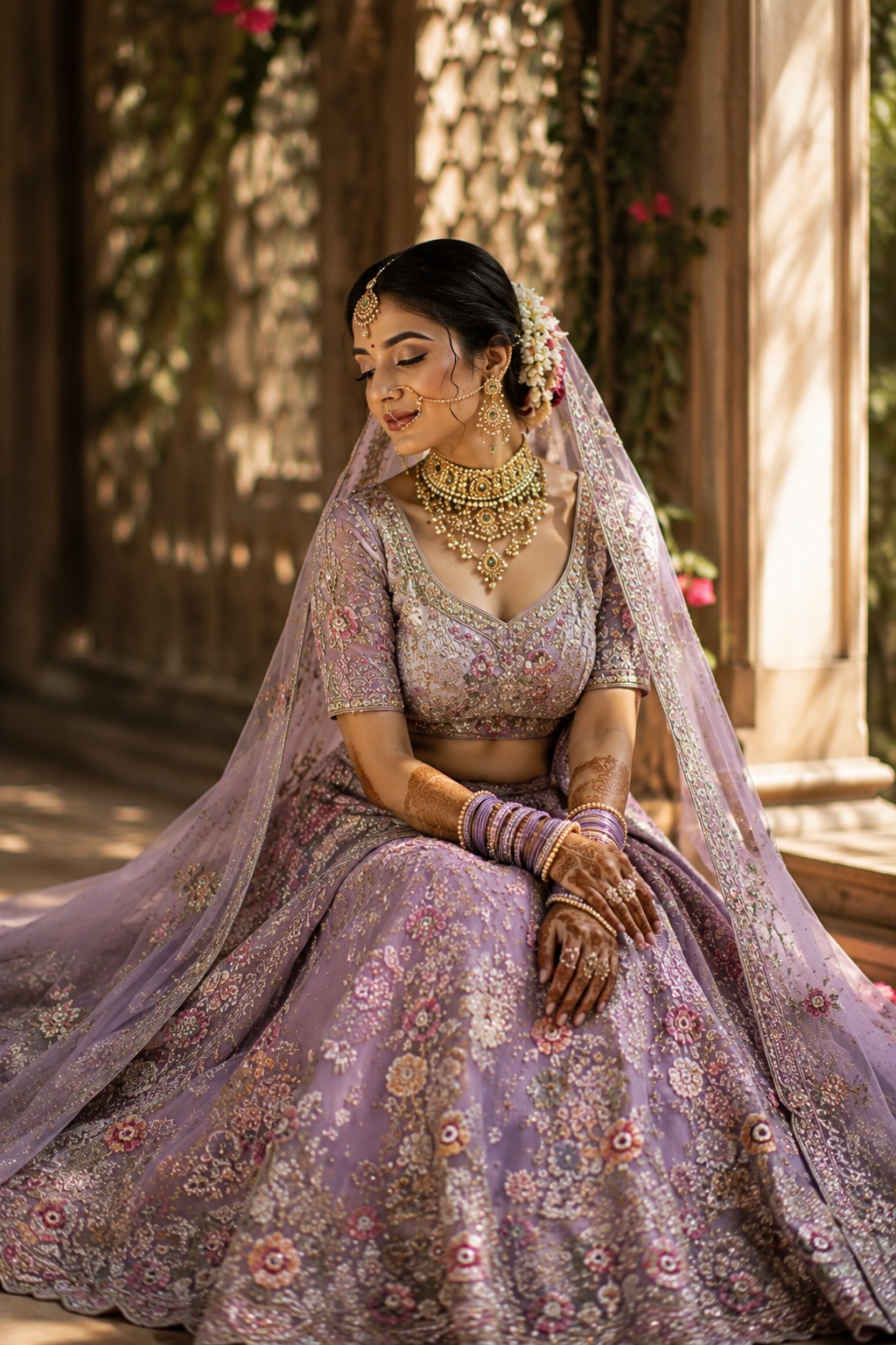 Lavender Couture Bridal Portrait | Luxury Editorial Wedding Photography