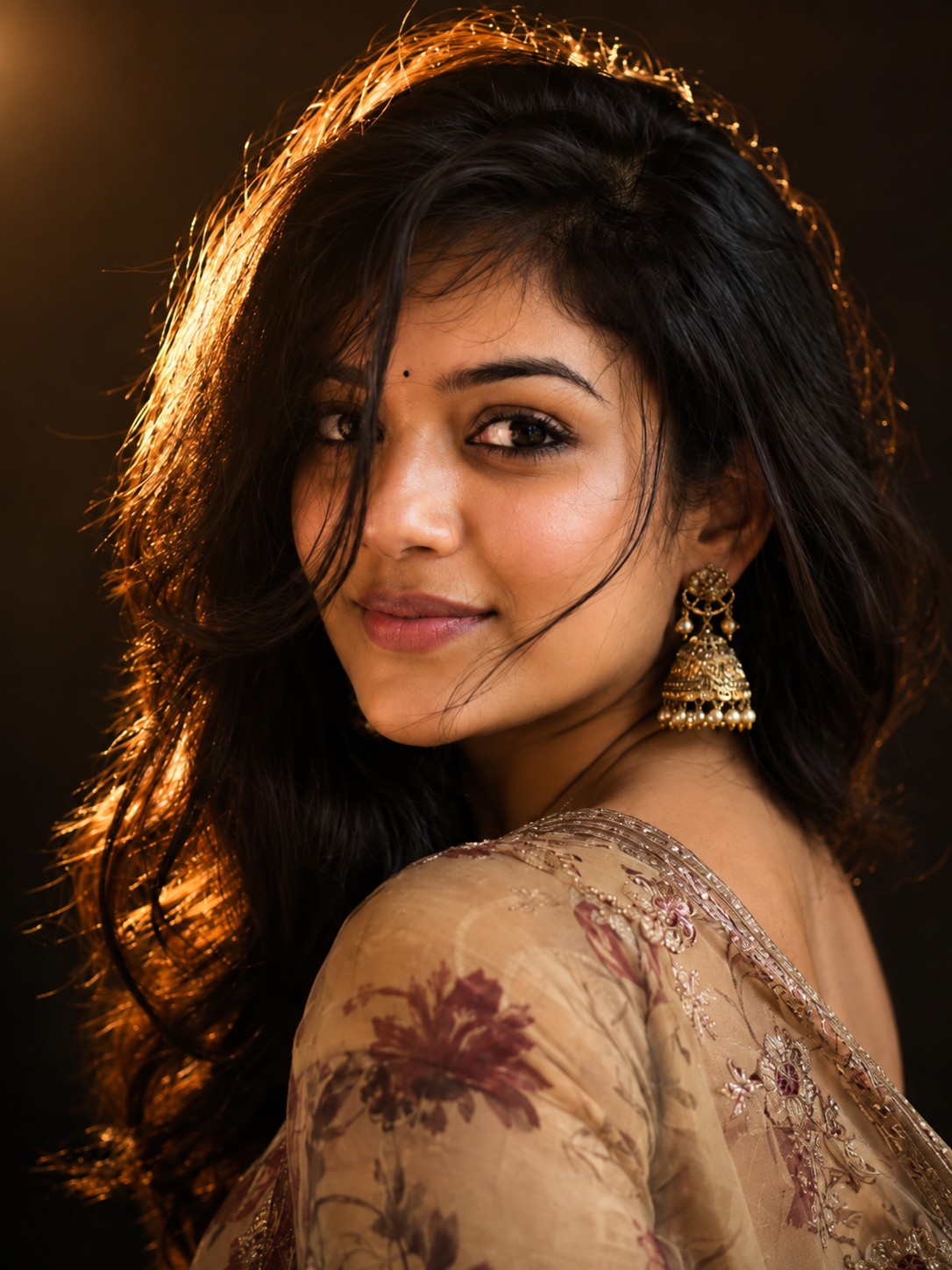 Golden Hour Indian Beauty — Cinematic Portrait