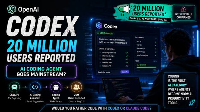 Codex Cinematic: OpenAI Reports 20M Users