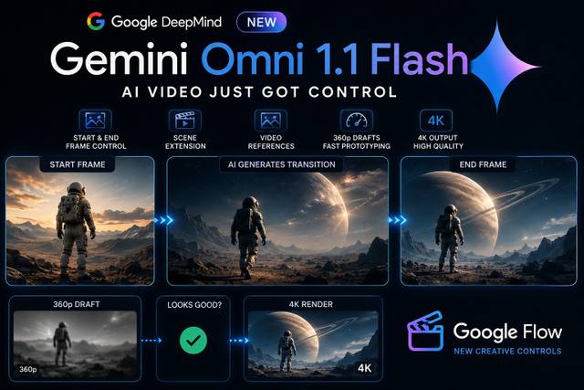 Gemini Omni 1.1 Flash Gives AI Video More Control