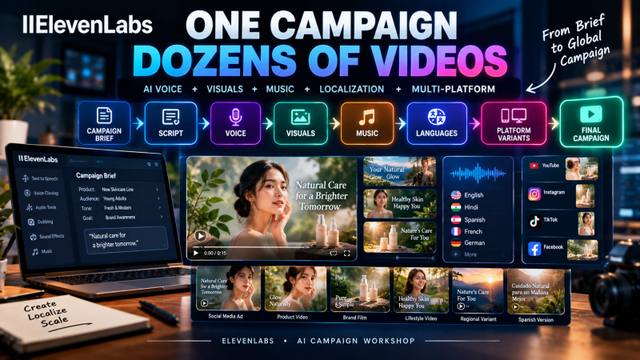 ElevenLabs AI Campaigns: Cinematic AI Video & Voice Workflow
