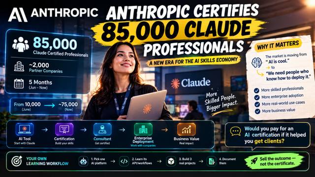 Anthropic Certifies 85,000 Claude Professionals