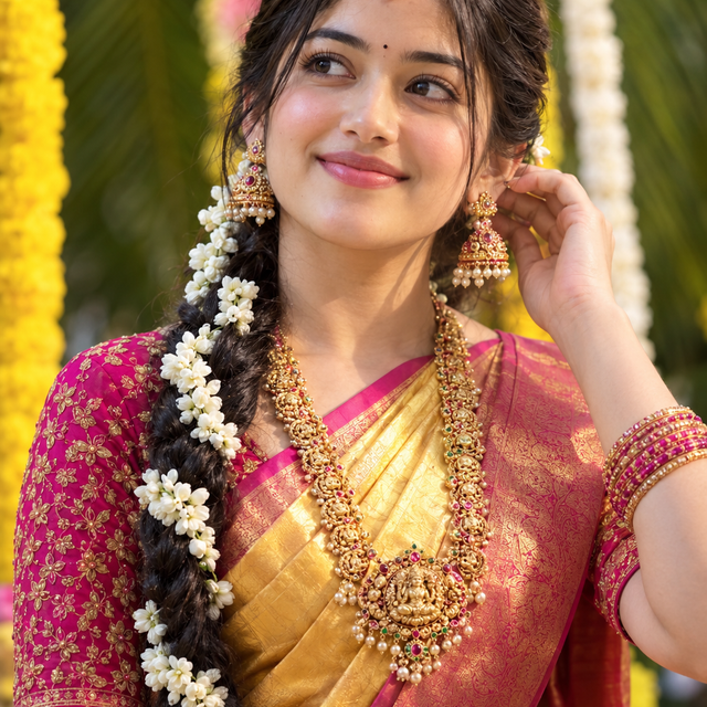 Ultra-Realistic South Indian Bridal Portrait AI Prompt