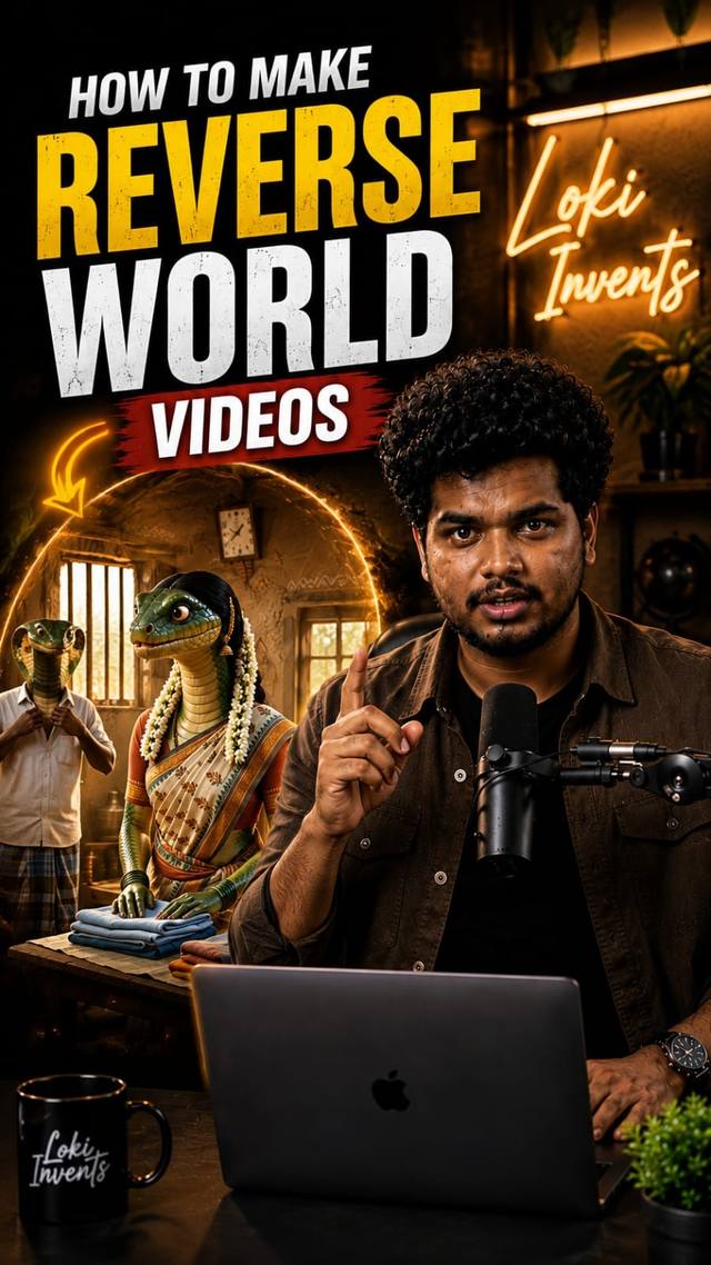 How to make reverse world videos in telugu and get millions of views