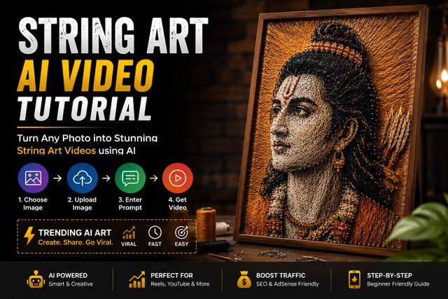 How to Create AI String Art Videos from Any Photo