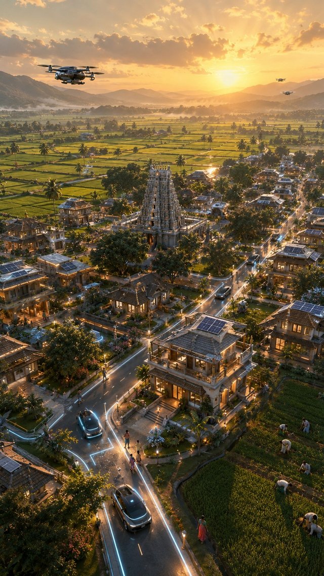 Telugu village in the year 2090