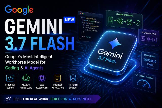 Google Launches Gemini 3.7 Flash: New AI Model for Coding, AI Agents and Complex Workflows