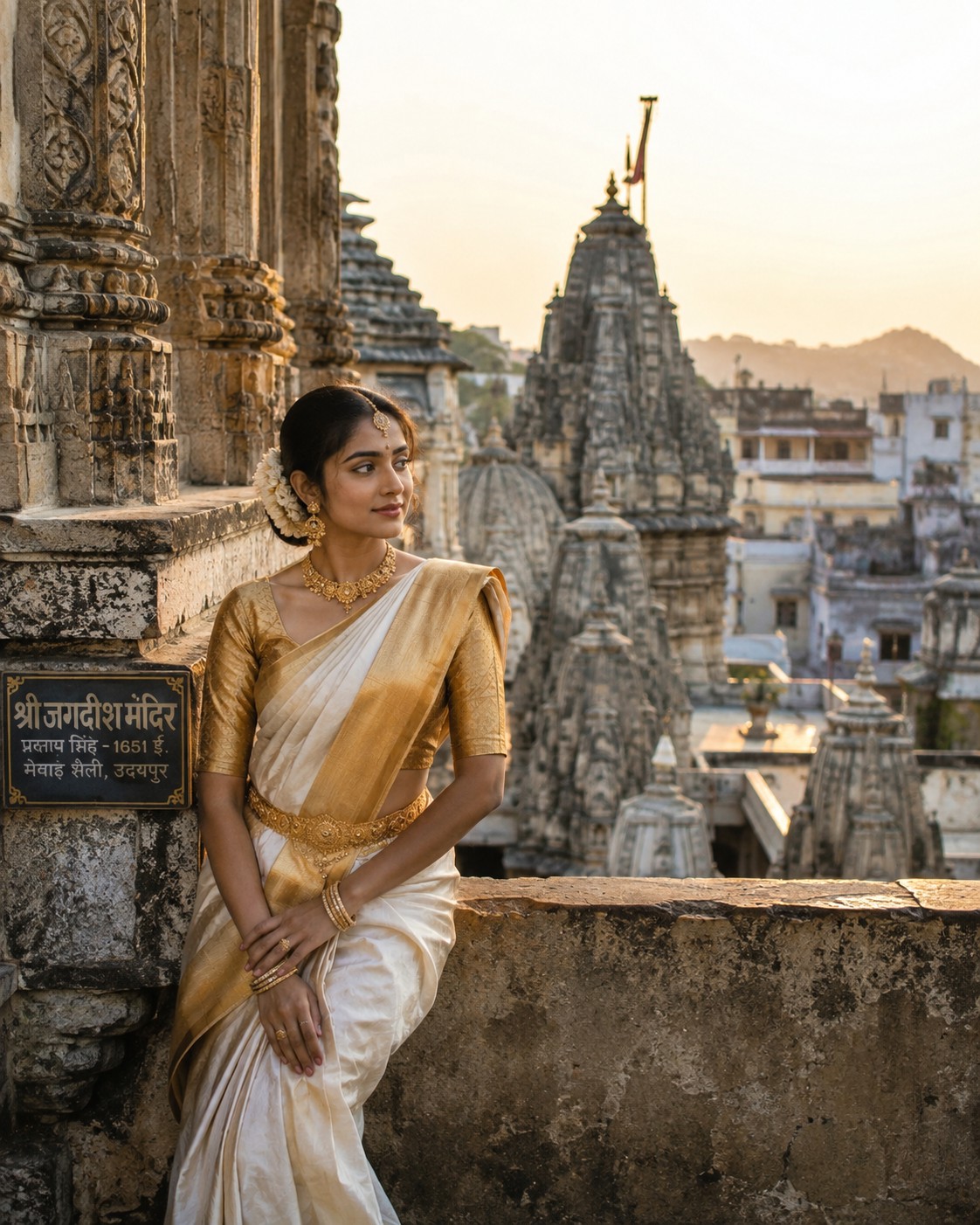 Desi Traditional Temple Heritage Portrait | Timeless Indian Cultural Photography