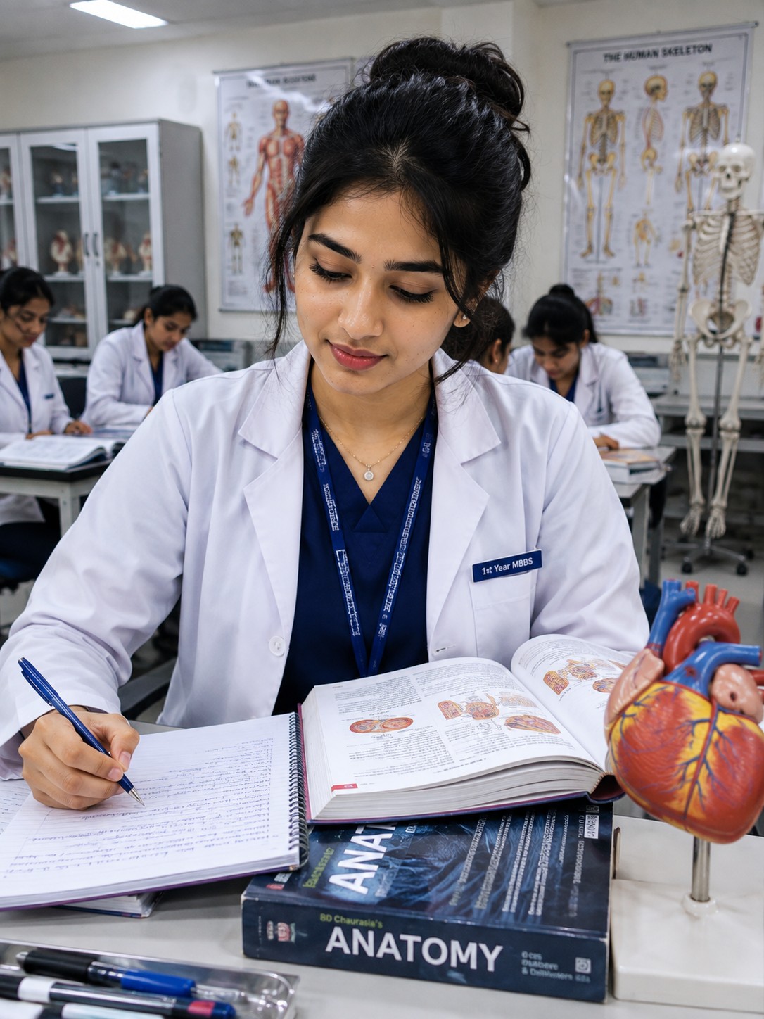 Medical College Student Portrait | Future Doctor in Anatomy Lab