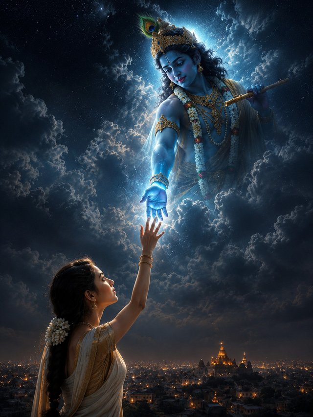 Krishna Divine Blessing – Cinematic AI P