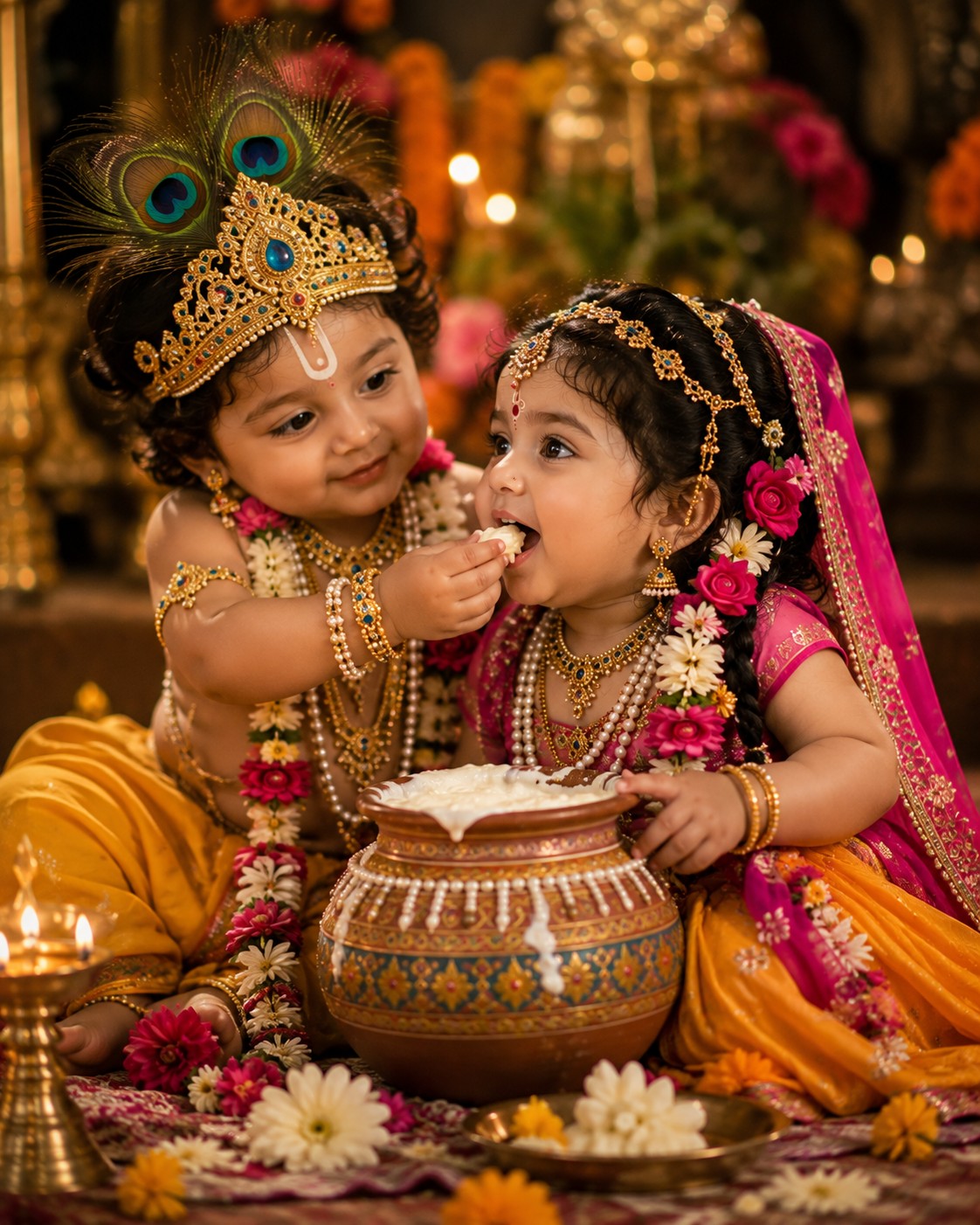 Radha-Inspired Janmashtami Portrait – Cinematic 8K