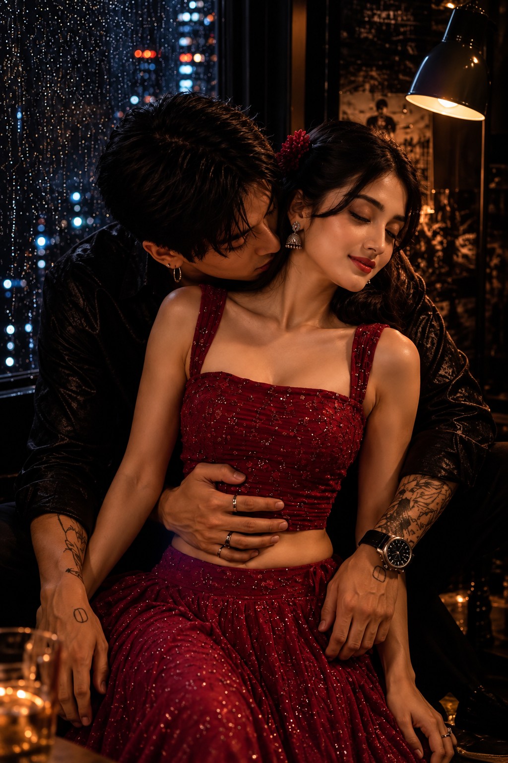 Moody Romantic Couple Portrait – 8K Cinematic
