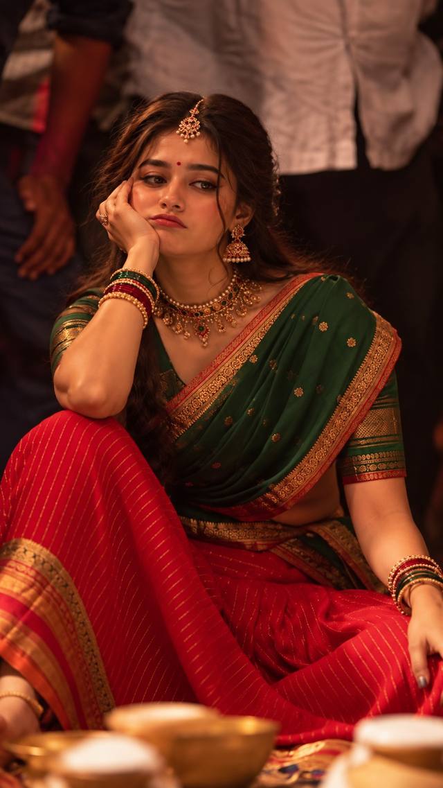 Cinematic Indian Saree Portrait with AI Face