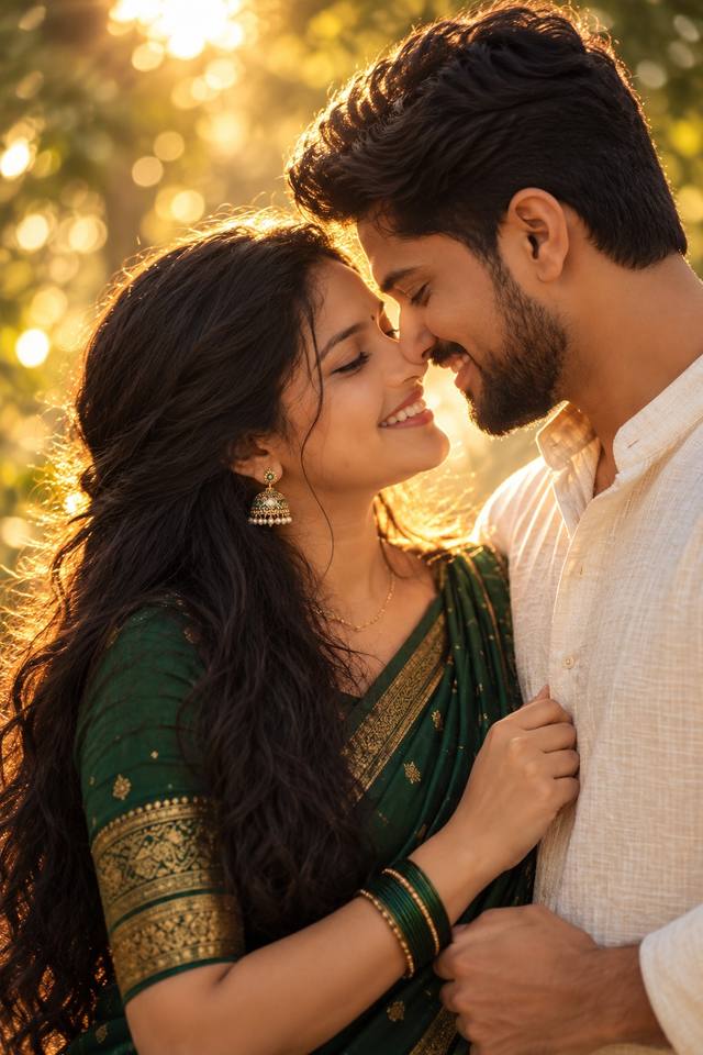 Cinematic Golden Hour Couple Portrait – 8K