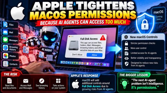 Apple Tightens macOS Permissions for AI Agents|flux ai news