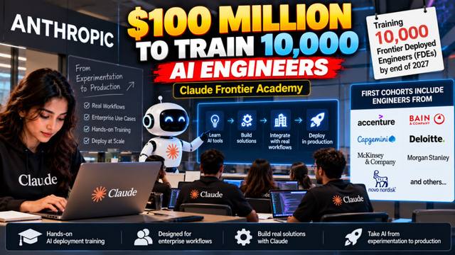Anthropic Invests $100M to Train 10,000 AI Engineers