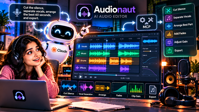 Audionaut Lets AI Agents Edit Audio Projects Directly
