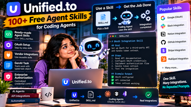 Unified.to Gives Coding Agents 100+ Agent Skills