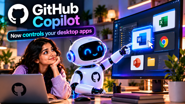 GitHub Copilot Can Now Control Desktop Apps