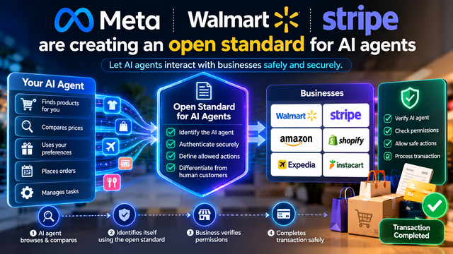 Meta, Walmart and Stripe Build AI Agent Standard
