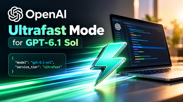OpenAI Adds Ultrafast Mode to GPT-6.1 Sol
