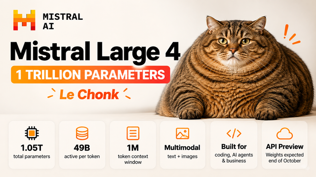 Mistral Large 4: A New 1 Trillion Parameter AI Model