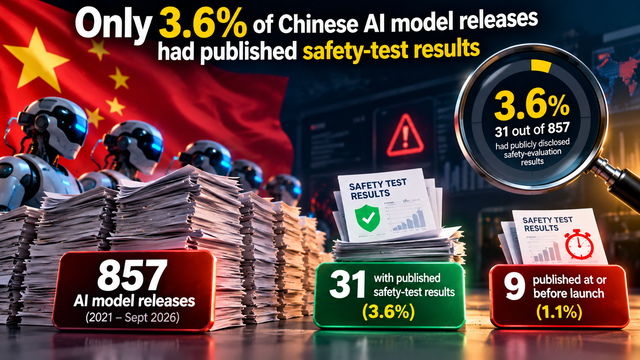 Chinese AI Safety Tests: Only 3.6% Published Results