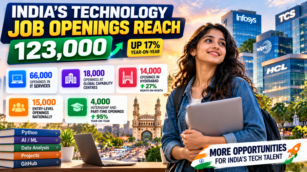 India Tech Jobs Reach 123,000: Hiring Trends 2026 — Prompt Mandi