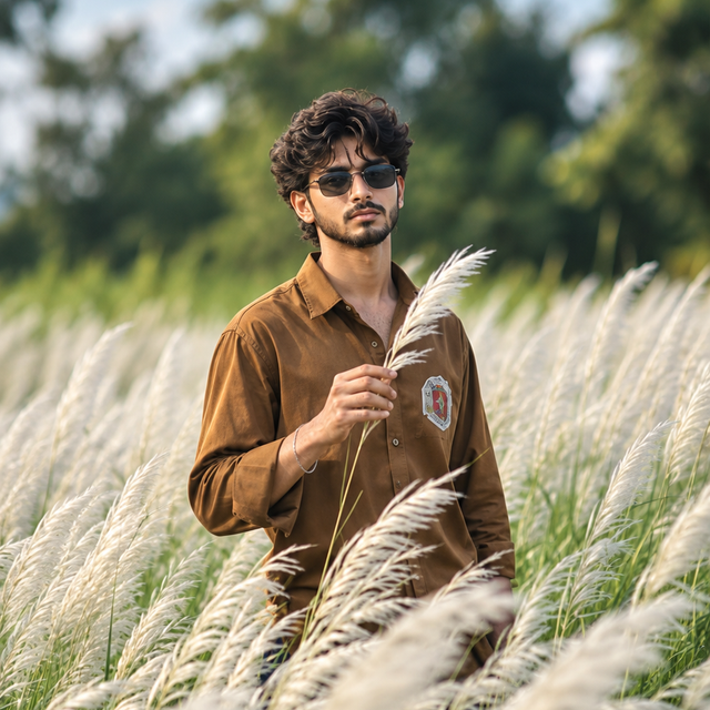 Cinematic Brown Shirt Portrait – ChatGPT AI